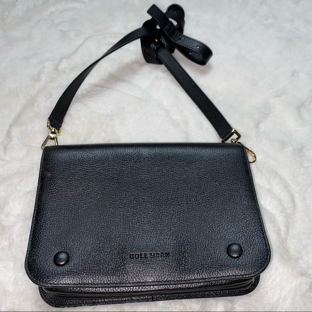 Cole Han Grandseries Ambition Black Leather Bag